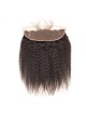 130% Density Free Part Human Hair Natural Hairline kinky Straight Hair 13x4 Ear to Ear Lace Frontal 